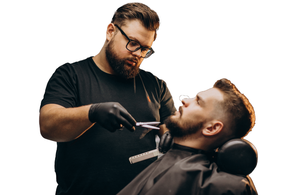 bel-homme-coupe-la-barbe-dans-un-salon-de-coiffure